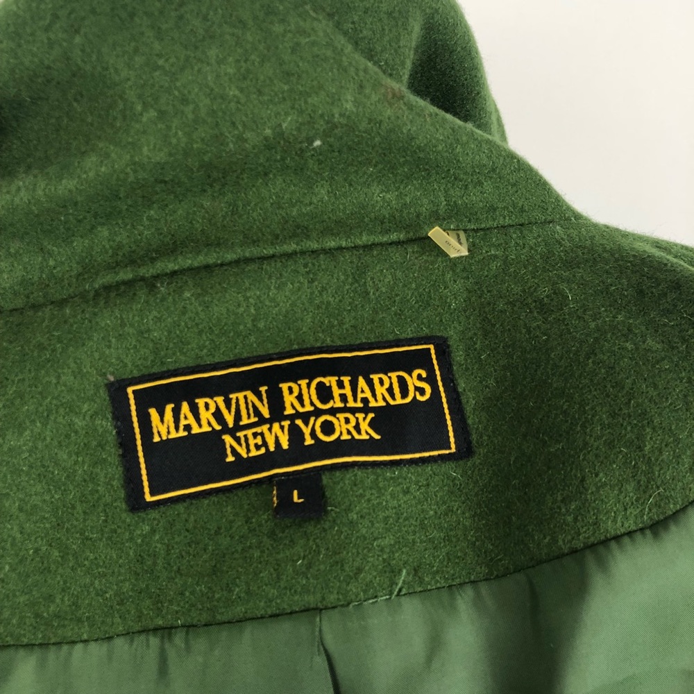 Marvin Richards Green Pea Coat - Picture 5 of 6